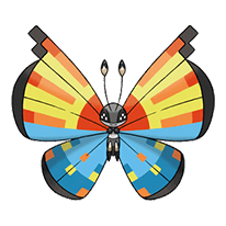 #666 Vivillon Ocean Pattern